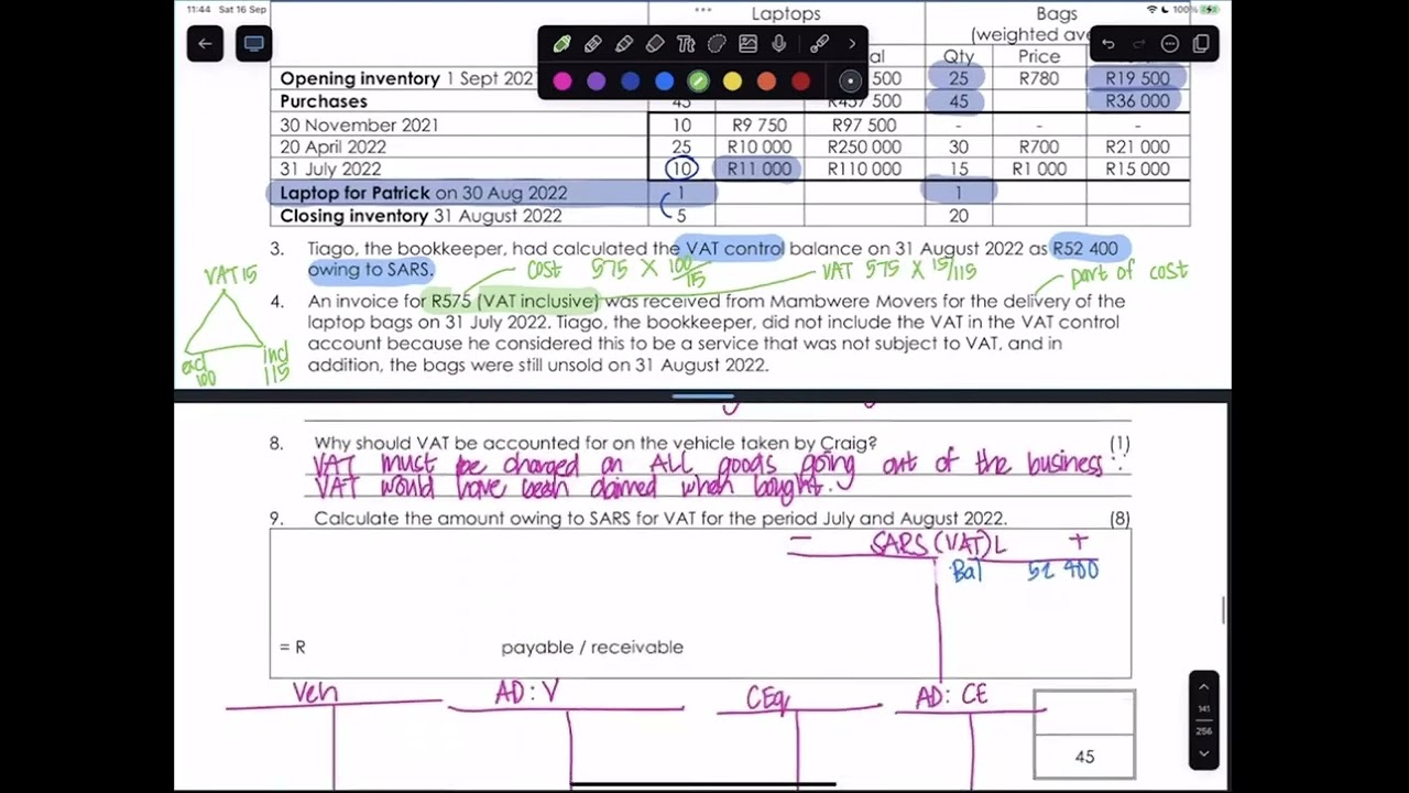10  Inventory worked question