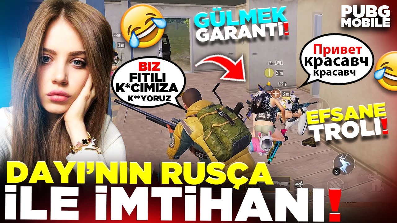 DAYI’NIN RUSÇA İLE İMTİHANI 🤣 (GÜLMEKTEN KRİZE GİRECEKSİN)😂 | PUBG MOBILE