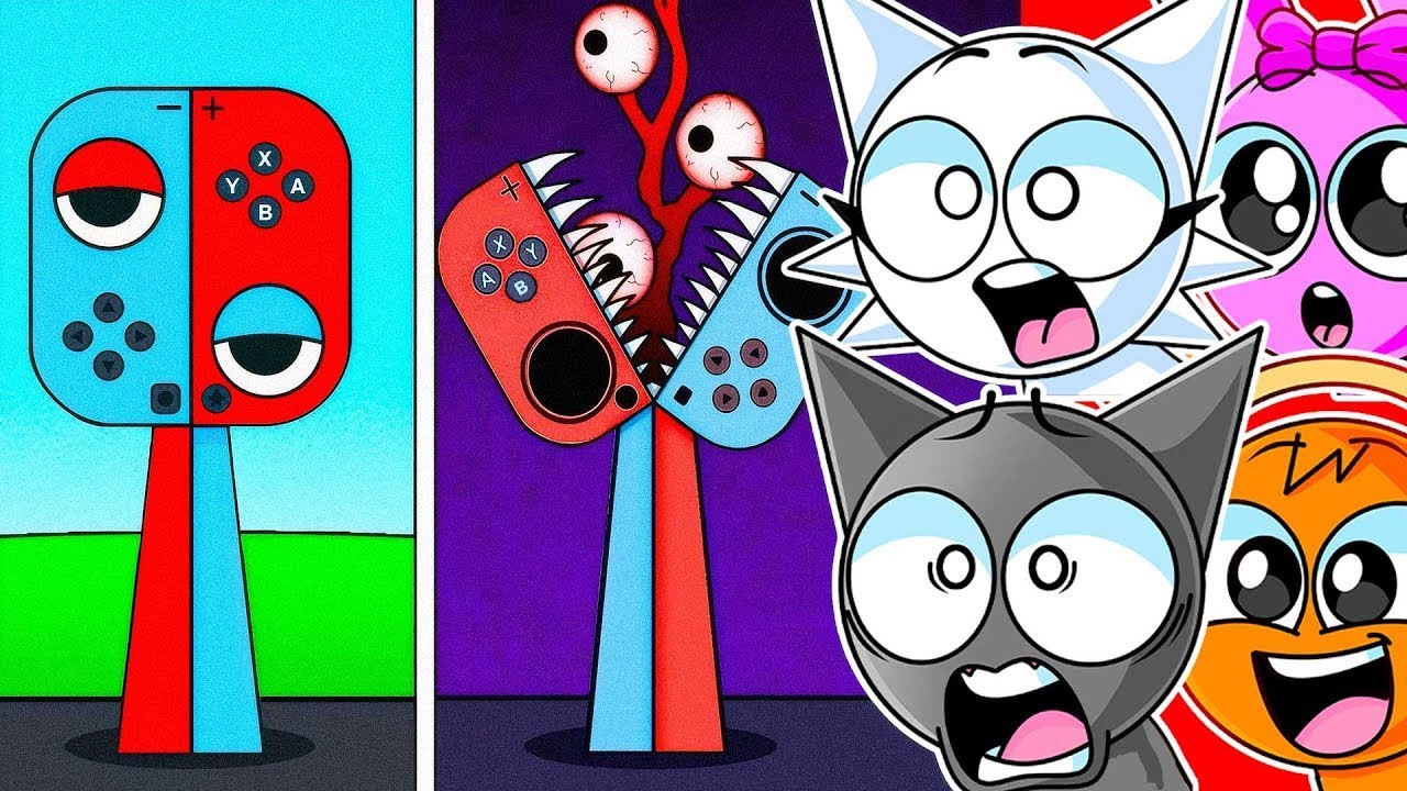 Reacting to Sprunki OC: Nintendo Switch, XBOX, Playstation!