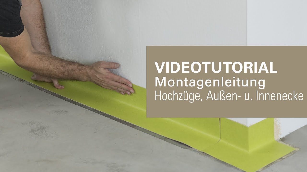 Videotutorial Hochz&uuml;ge, Au&szlig;enecke und Innenecke montieren