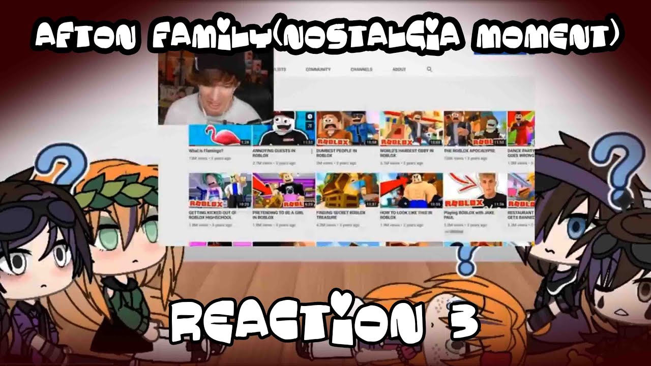Afton Family reacts to Flamingo♥Read Description♥Roblox//Gacha Club