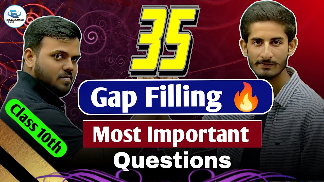 🔥 Class 10 CBSE English Gap Filling 2025: All Most Important Questions in ONE Video!  📚💯