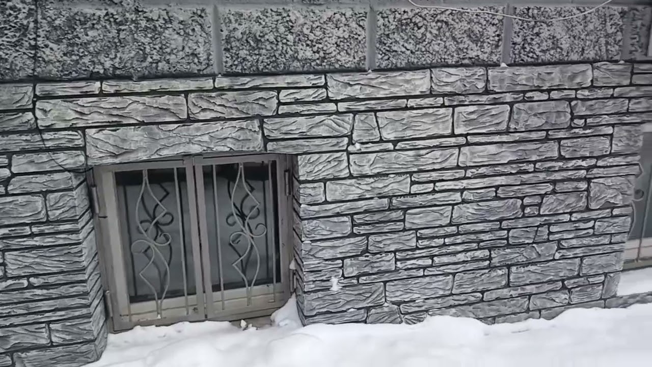 оформление цоколя декоративный  камень. обзор.