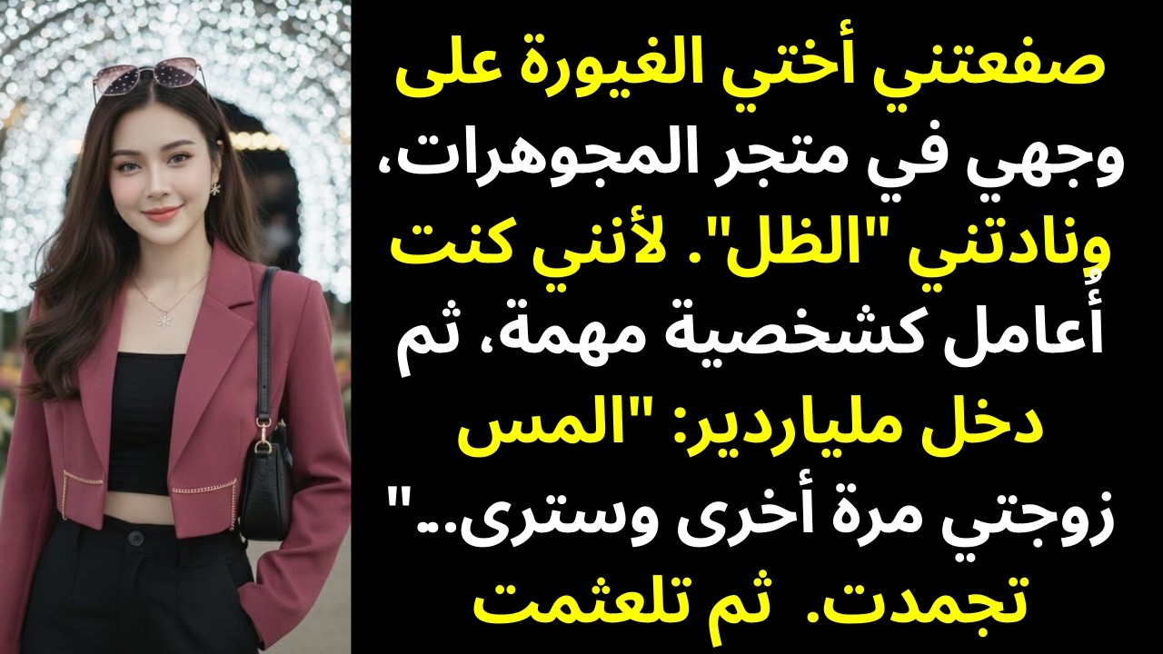صفعتني أختي في متجر المجوهرات… ثم قال ملياردير: «المسي زوجتي مرة أخرى وسترى ما يحدث»