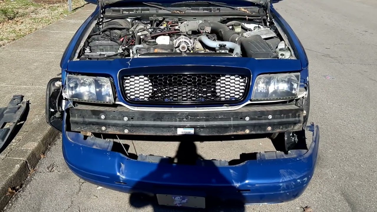 My 07 Crown Vic Update : Push bar installation!!!!