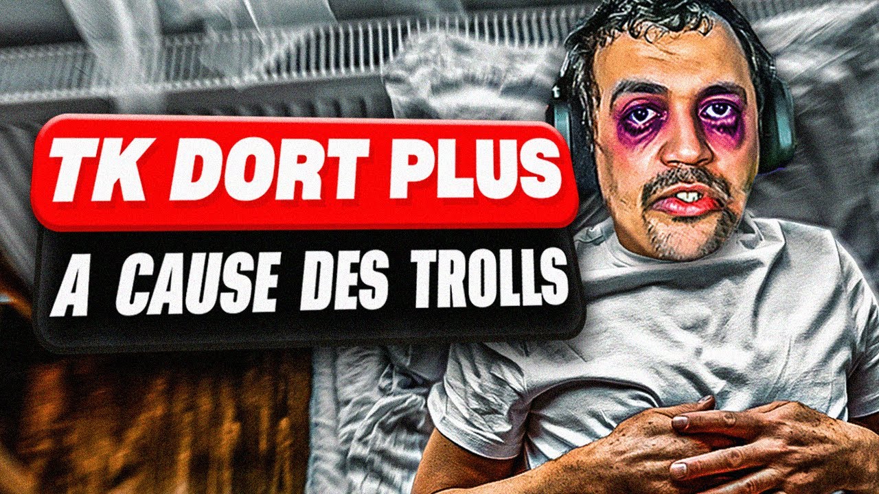 TK DORT PLUS A CAUSE DES TROLLS 😴 IL CRAQUE EN LIVE 😭 - BESTOF THEKAIRI78