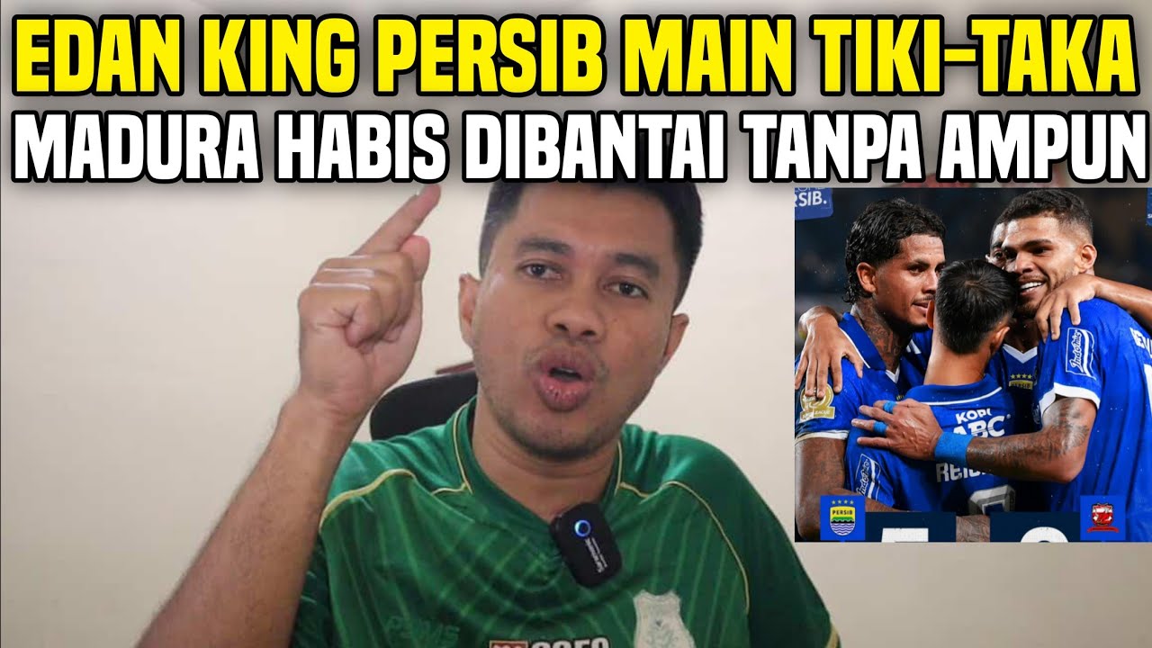 EDAN PERSIB PESTA 5 GOLL‼️PERSIB RASA BARCELONA MAIN TIKI-TAKA BUAT MADURA HABIS TAK BERSISA‼️