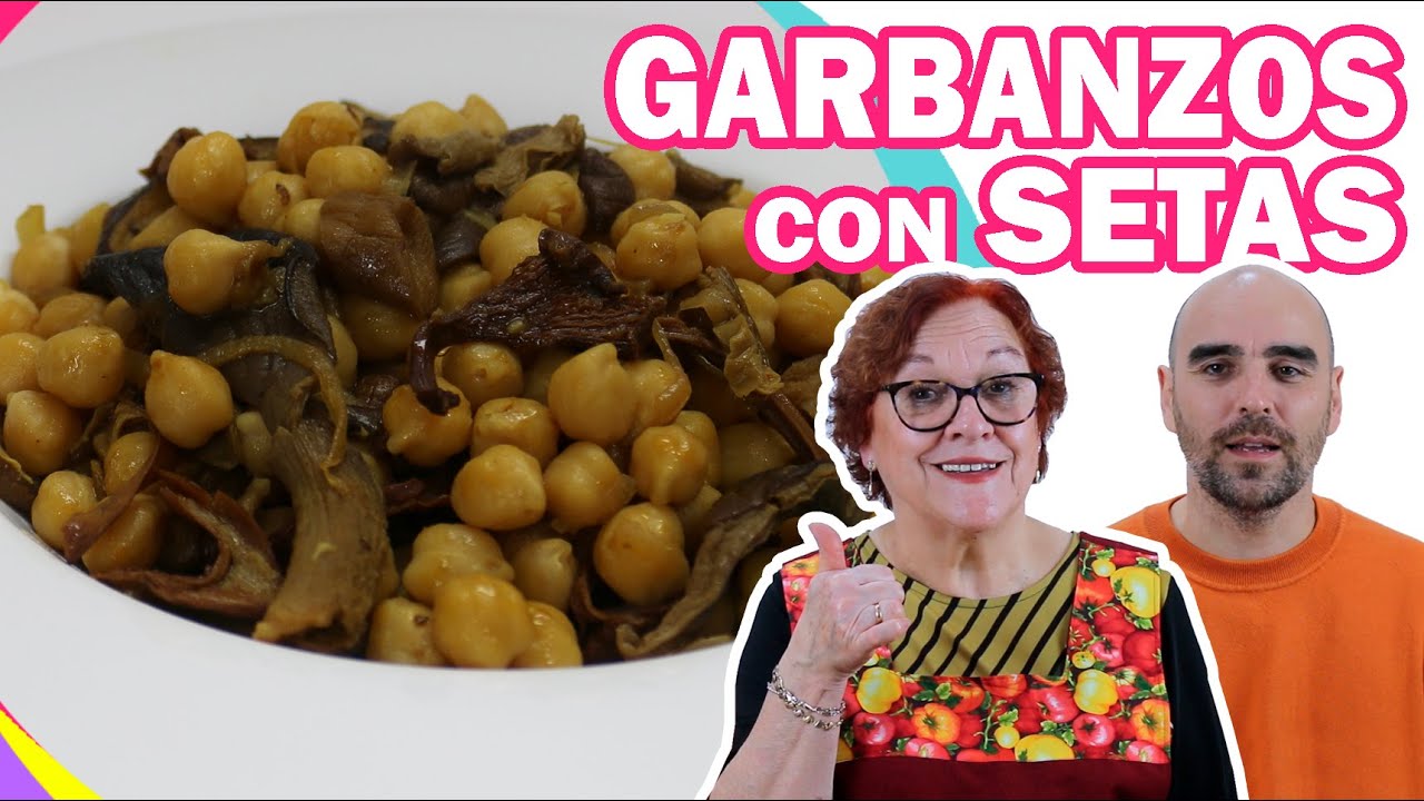 GARBANZOS CON SETAS | Receta Vegetariana