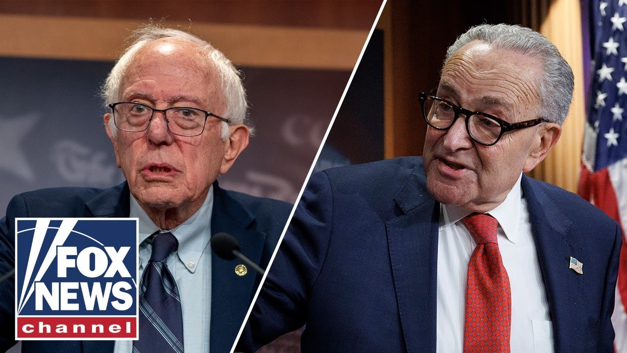 Sanders CRASHES podium to call out Democrats
