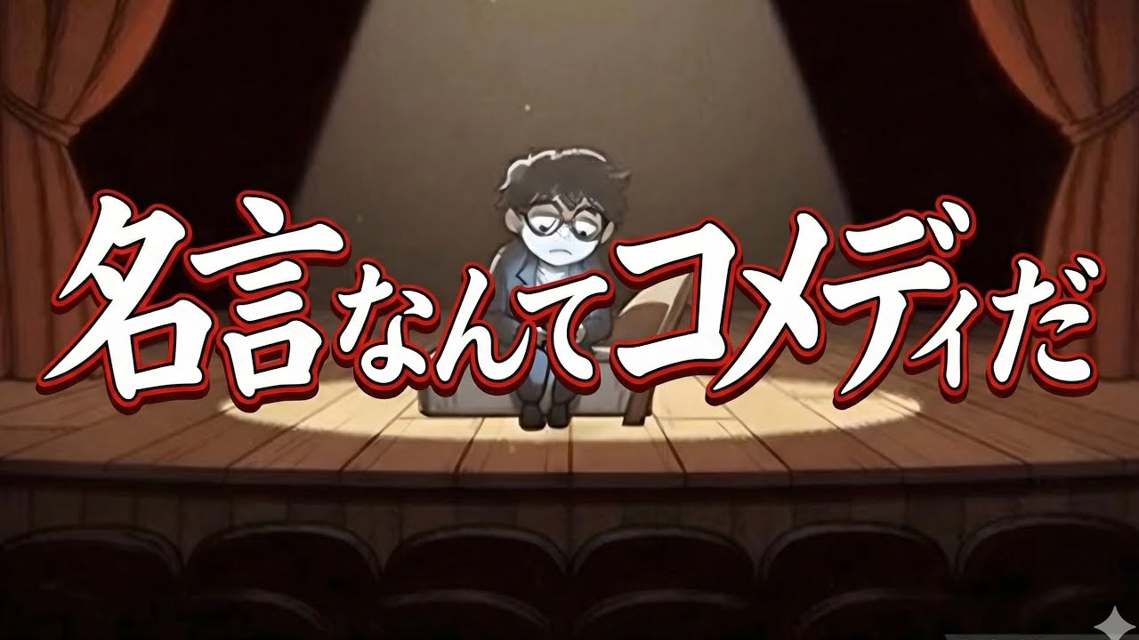 【舞台劇風 アニメMV】名言なんてコメディだ【musicvideo 陰ウタ】