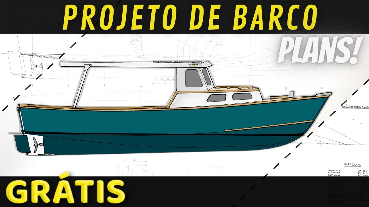 Projeto de barco em compensado naval | Projeto 51