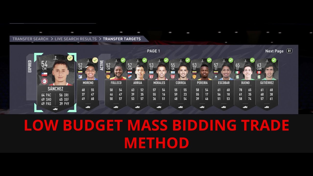 FIFA 21 - BEST LOW BUDGET MASS BIDDING TRADING METHOD  - FIFA TRADING TIPS