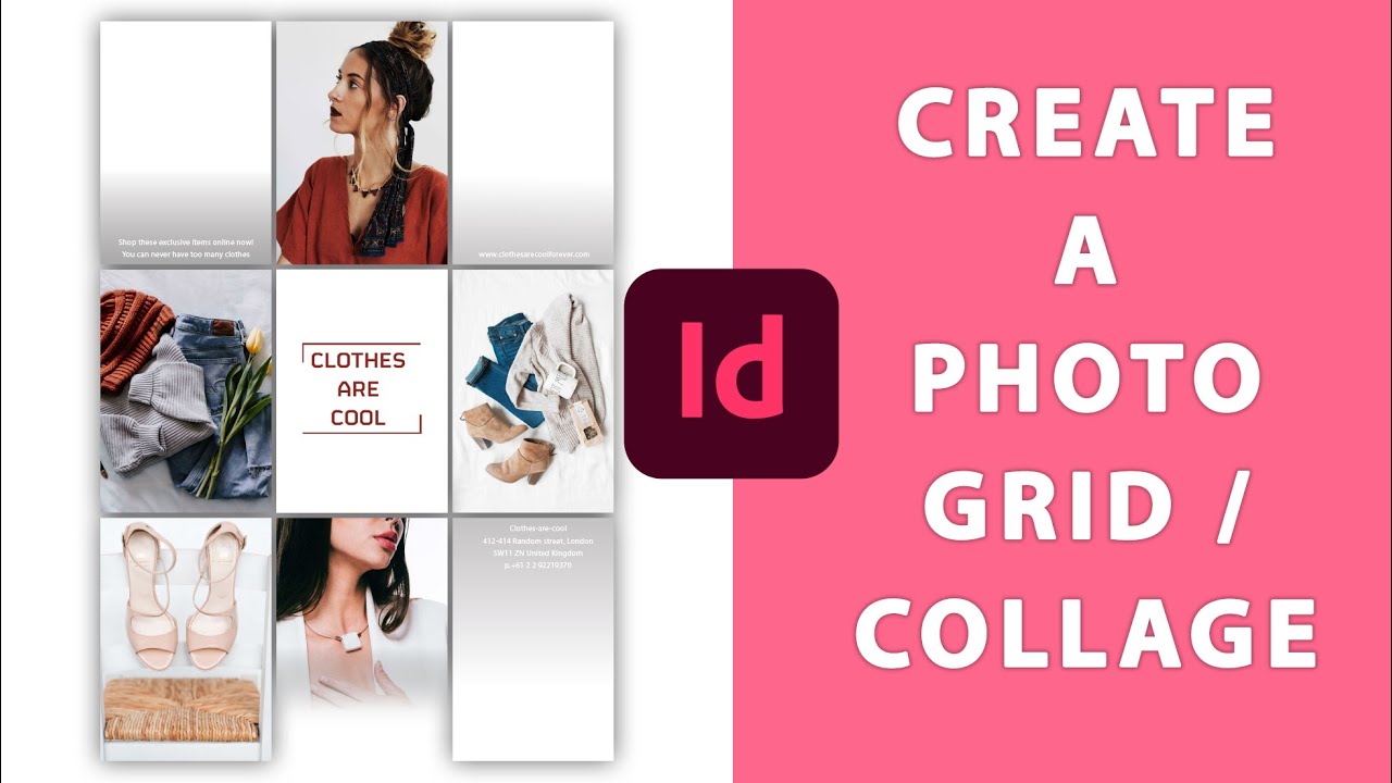 Как создавать сетки в Adobe InDesign с помощью Gridify (фотоколлажи)