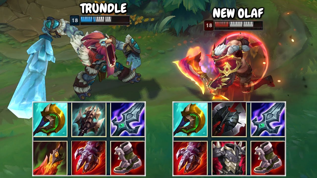 REWORKED OLAF vs TRUNDLE FULL BUILD FIGHTS & Best Moments!