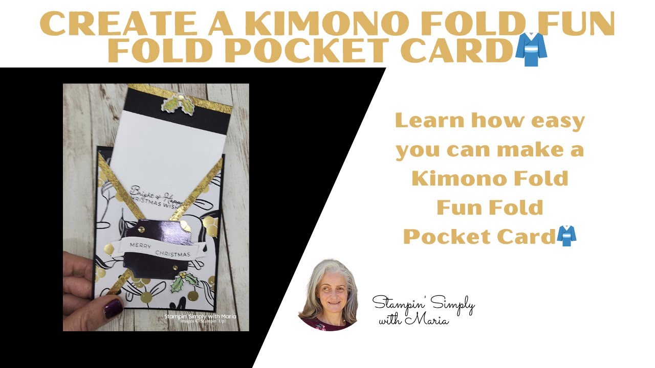 🔴Create a Kimono Fold Fun Fold Pocket Card👘🪭