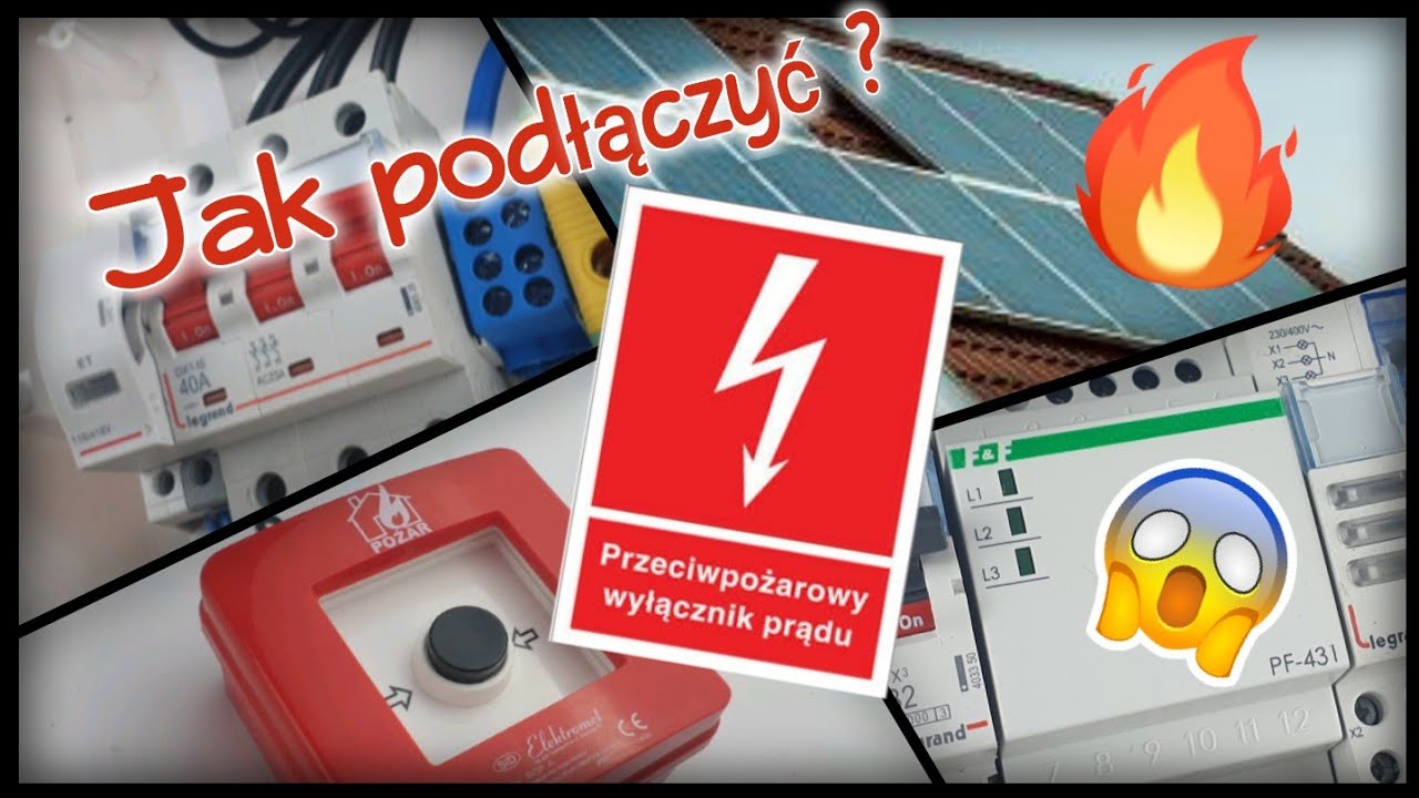 Jak podłączyć przeciwpożarowy wyłącznik prądu ? [ROP, FRX, PF-431, fotowoltaika powyżej 6,5kWp]