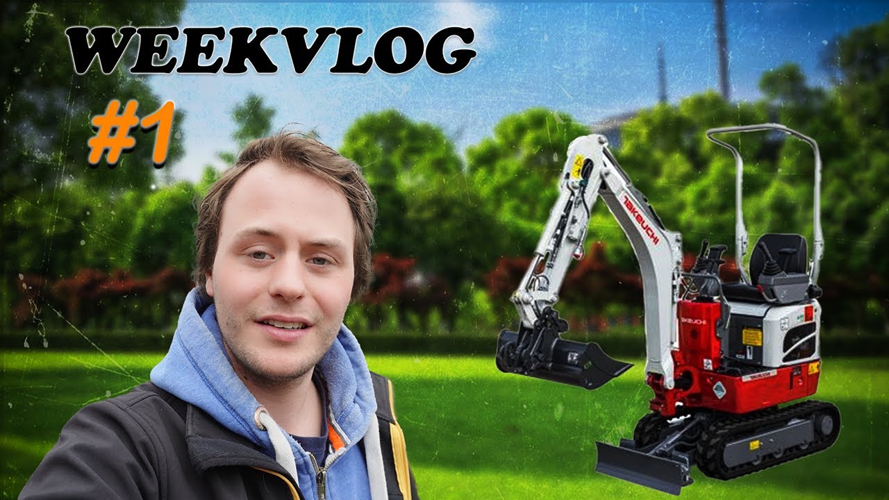 IN DE TUIN BEZIG MET DE MINIKRAAN! - BOUWBAKKERS WEEKVLOG #1