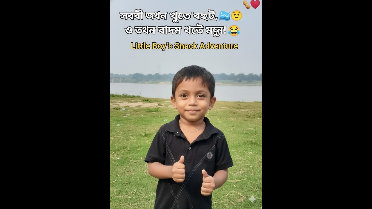 সবাই যখন ঘুরতে ব্যস্ত, ও তখন বাদাম খেতে মগ্ন! 😂🥜 | Little Boy’s Snack Adventure