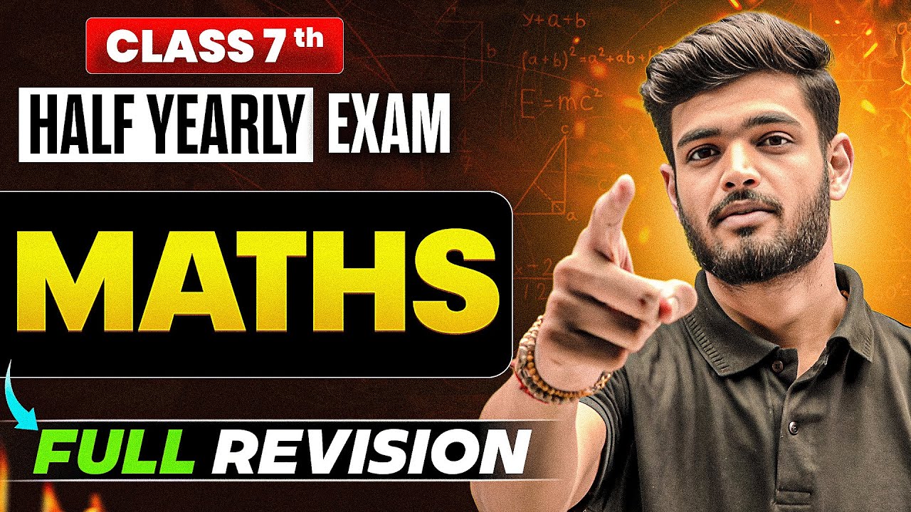Class 7 Maths Half Yearly Revision || NEW NCERT || Priyanshu Sir 🎯