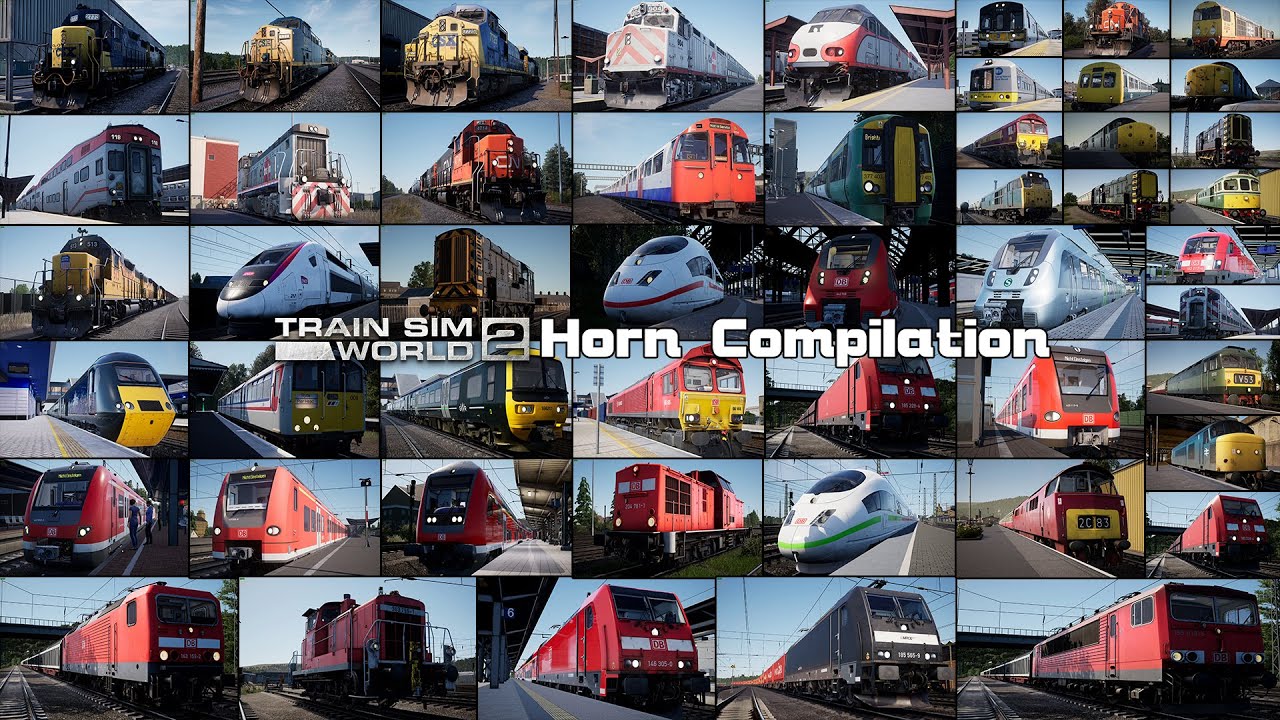 Train Sim World 2 Horn Compilation - All Trains/Locos - As of December 2020