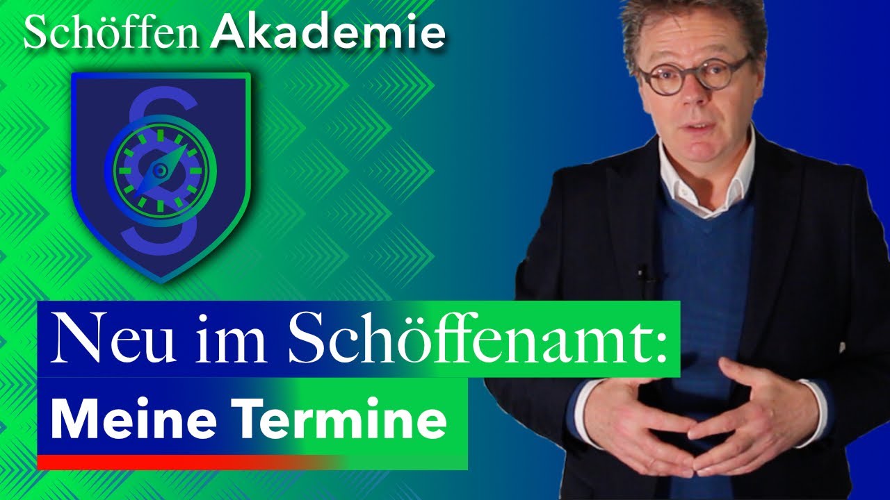 Neu gewählt ins Schöffenamt: meine Termine