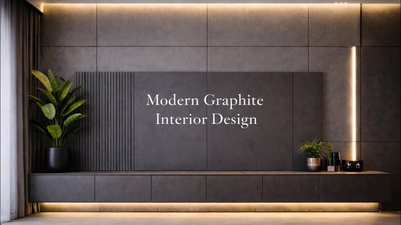 Modern Graphite Interior Design | Modern Grafit İç Mekan Tasarımı 