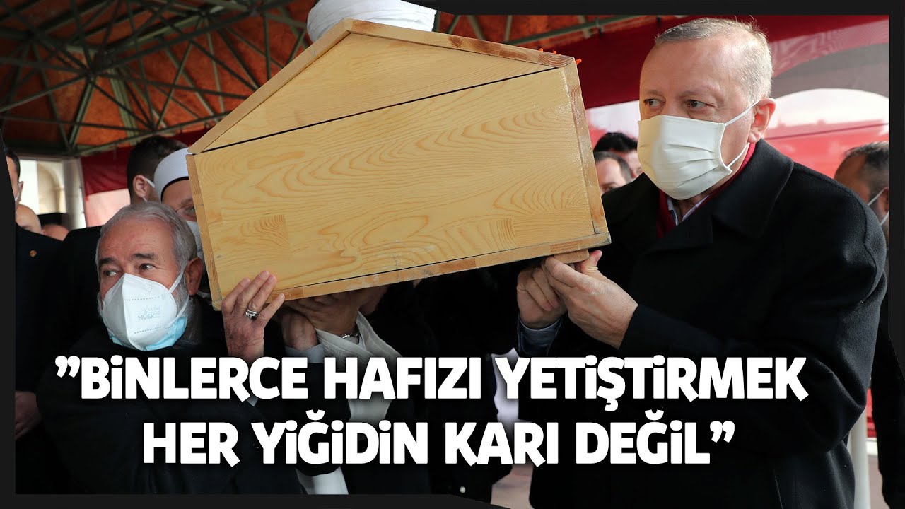 Cumhurbaşkanı Erdoğan, Hafız Abdullah Nazırlı'nın Cenaze Namazına Katıldı