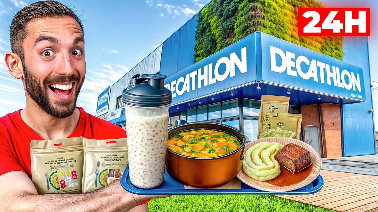 Mangio solo CIBO del DECATHLON per 24H !!