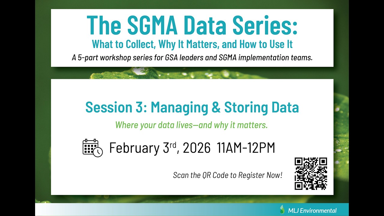 SGMA Workshop Session 3 Managing and Storing Data