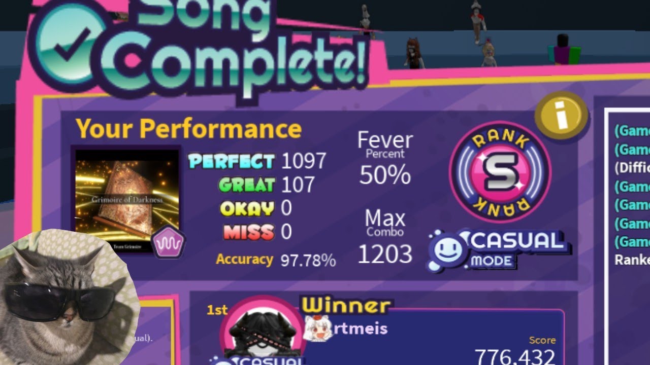 Grimoire of Darkness - Team Grimoire | 24 (FC) | RoBeats | 97.78%