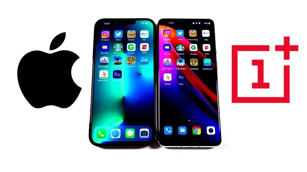 iPhone 13 Pro Max vs OnePlus 9 Pro Speed Test