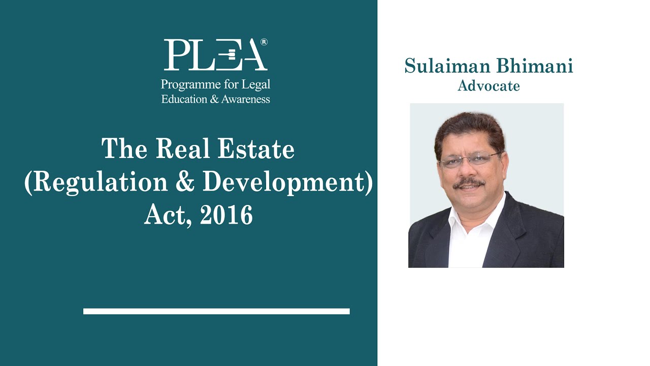 The Real Estate (Regulation & Development) Act, 2016 by Sulaiman Bhimani