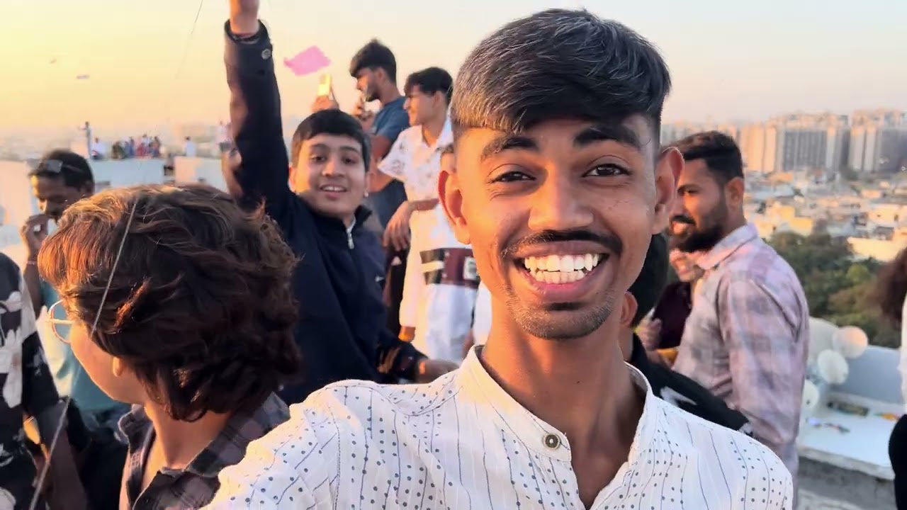 Utrayan Masti with Friends 🪁😄 | Ahmedabad Sky Full of Kites