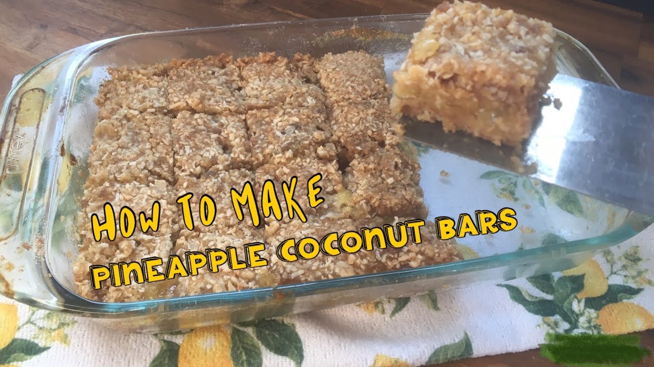 Pineapple Coconut Bars | Delicious Tropical Tasting Dessert