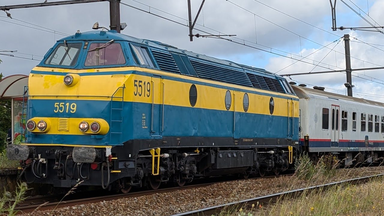 HLD 5519 TSP PFT | NMBS SNCB | Trainworld | 15-06-2024 | Treinreis door België | Brttrainz | GM EMD