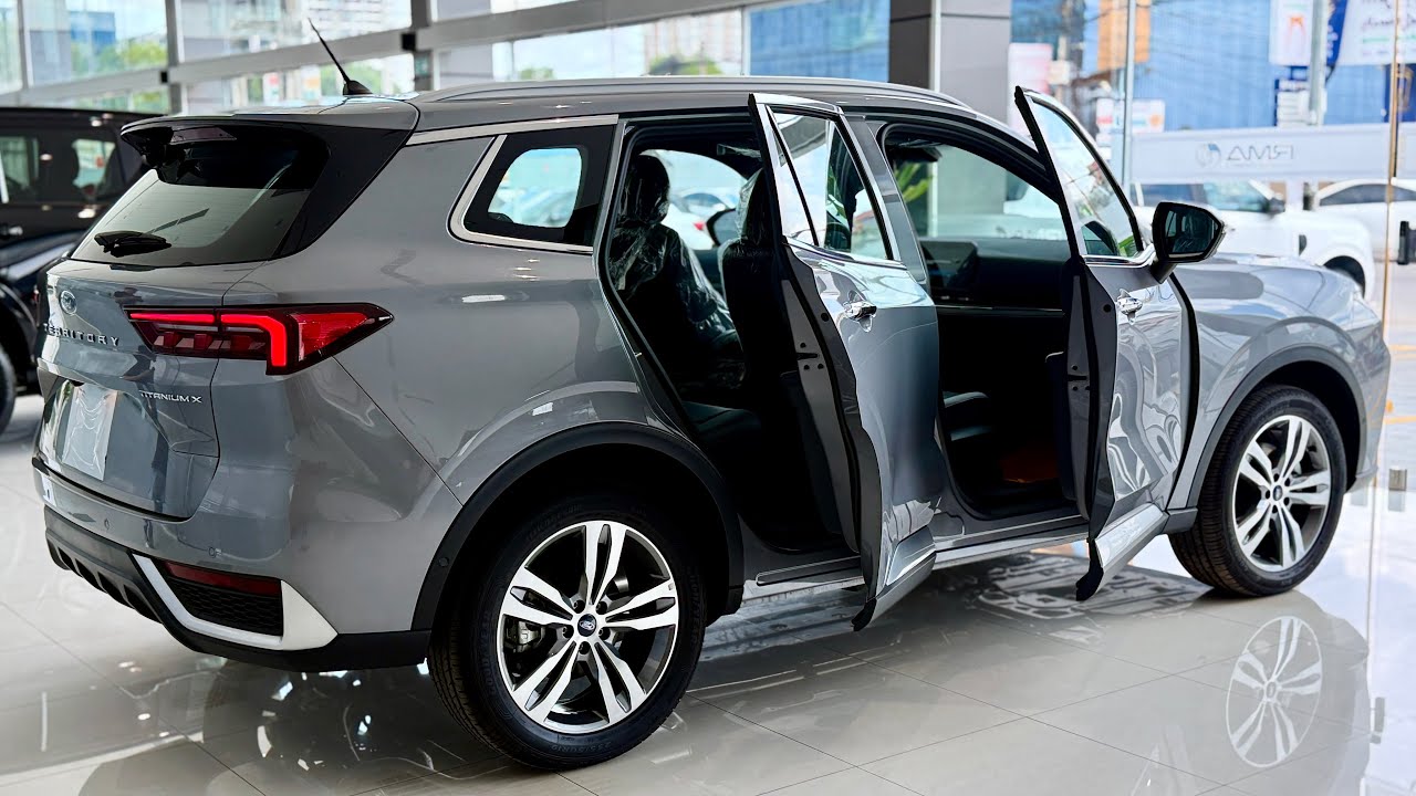 New Ford Territory TITANIUM X (2025) - 1.5L Luxury Family SUV | Grey Color | Exterior Interior 