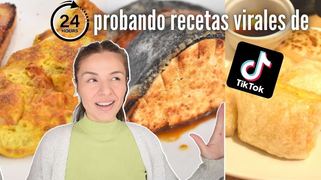 24 horas comiendo recetas virales de TikTok 🍜🤯| VIDA VEGANA