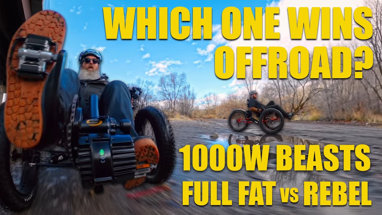 Steintrike Rebel vs ICE Full Fat - 1000W Fat Tire Off-Road Trikes - Which One is Better?