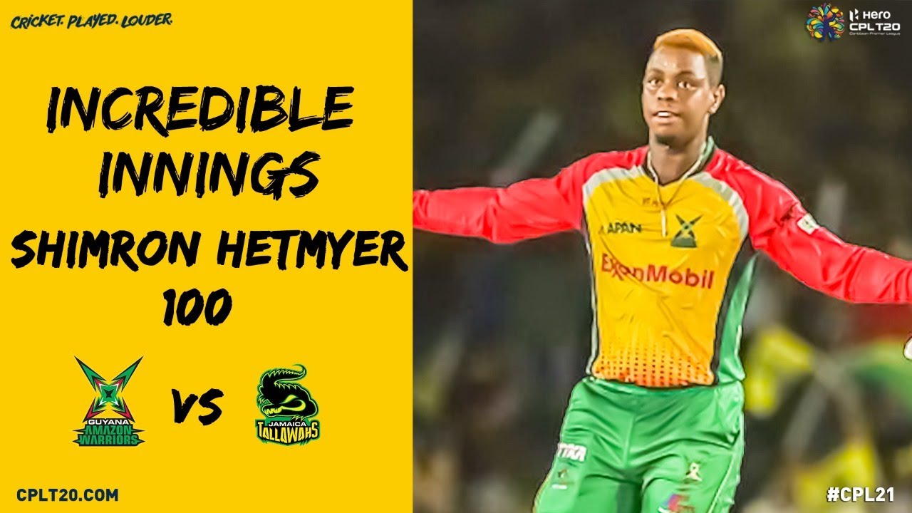 Shimron Hetmyer hits an incredible CENTURY against the Tallawahs.
