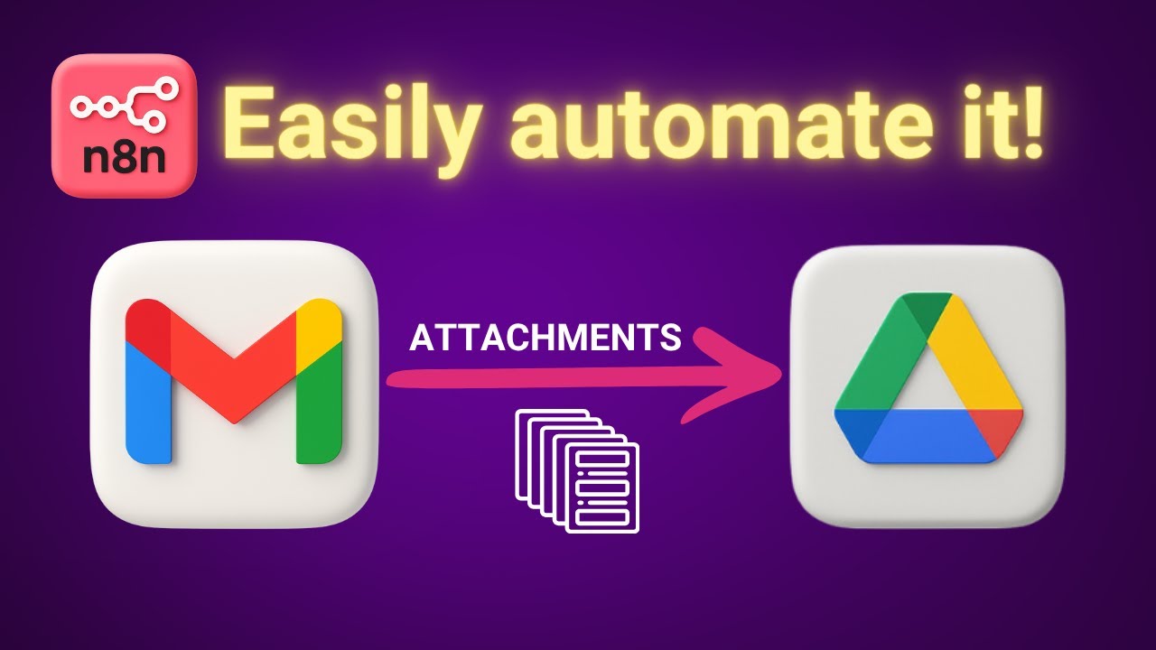 How to Auto-Save Gmail Attachments to Google Drive | n8n AI Automation Beginners Tutorial