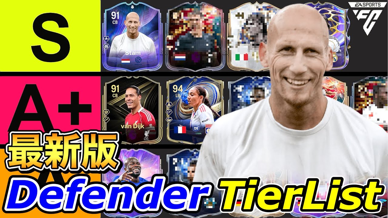 【FC26】最新版ディフェンダー(DF)全選手評価TIERLIST！【ティアリスト】