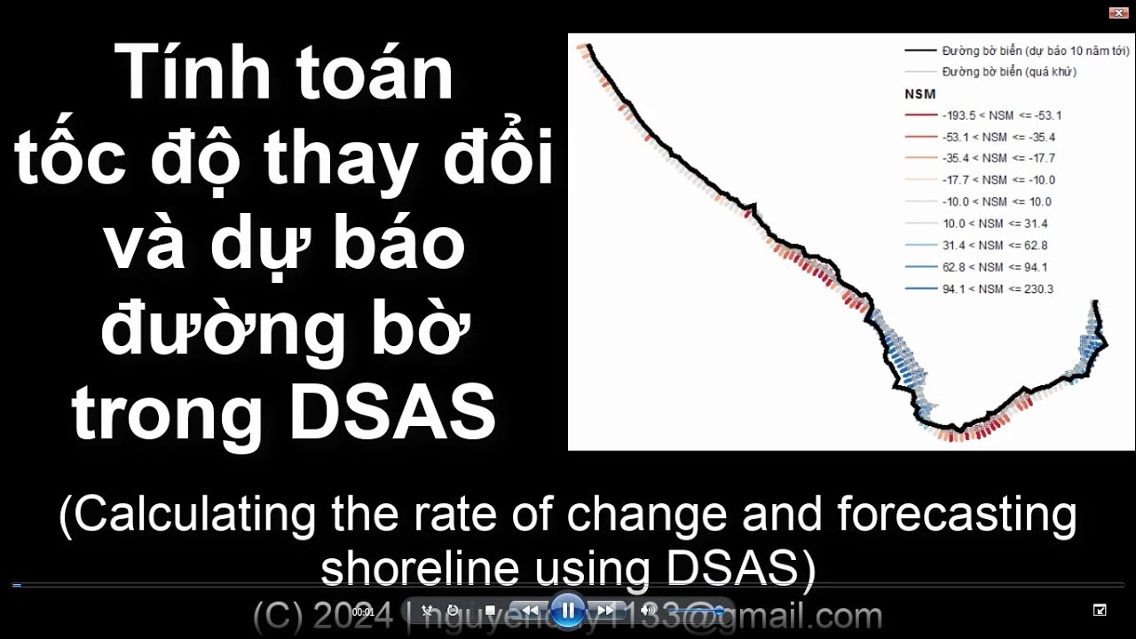 [ArcGIS] Tính toán thay đổi, dự báo đường bờ trong DSAS (Shoreline change forecasting)