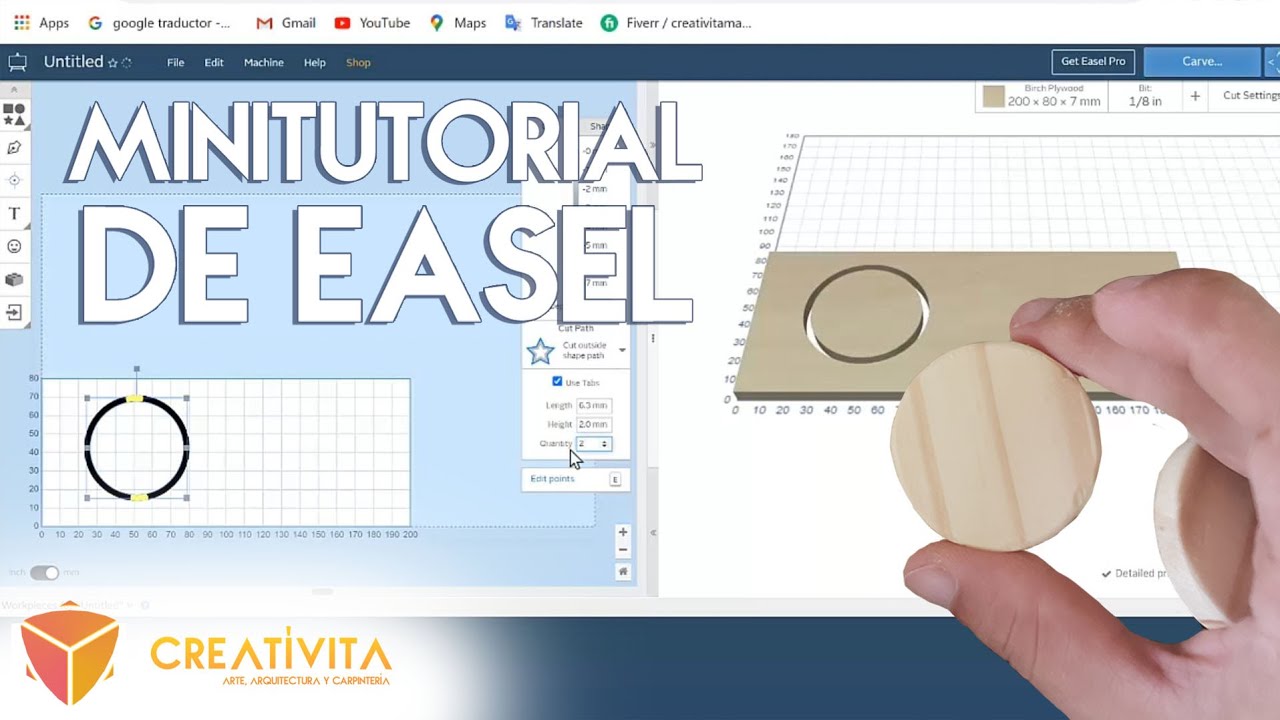 Mini tutorial de Easel / Aprendiendo a usar una mini CNC