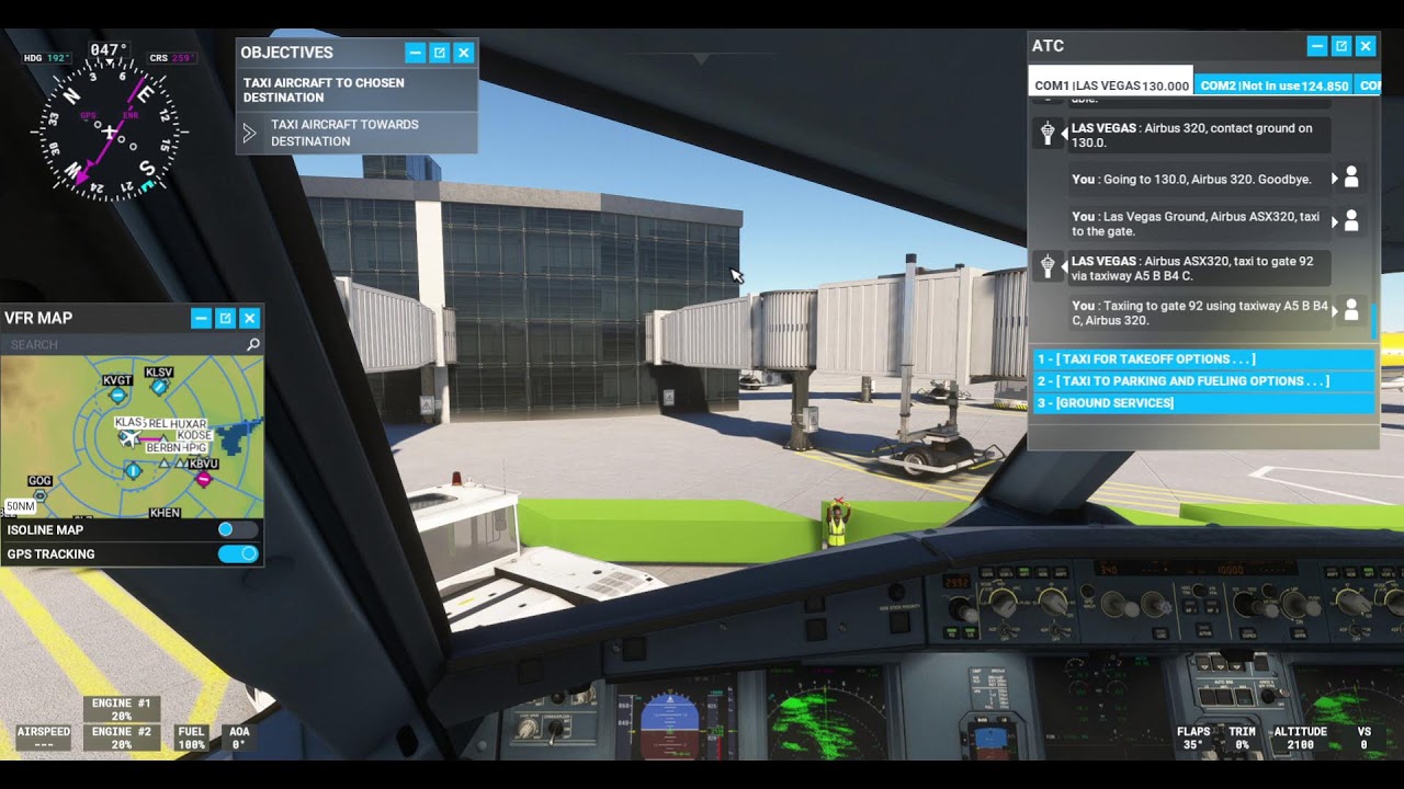 Flight Simulator| Flying from SLC to LAS with Spirit Airlines