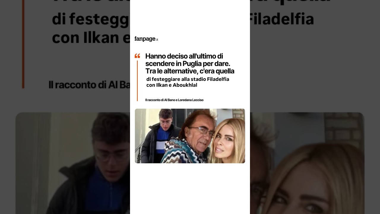 Albano si racconta 
