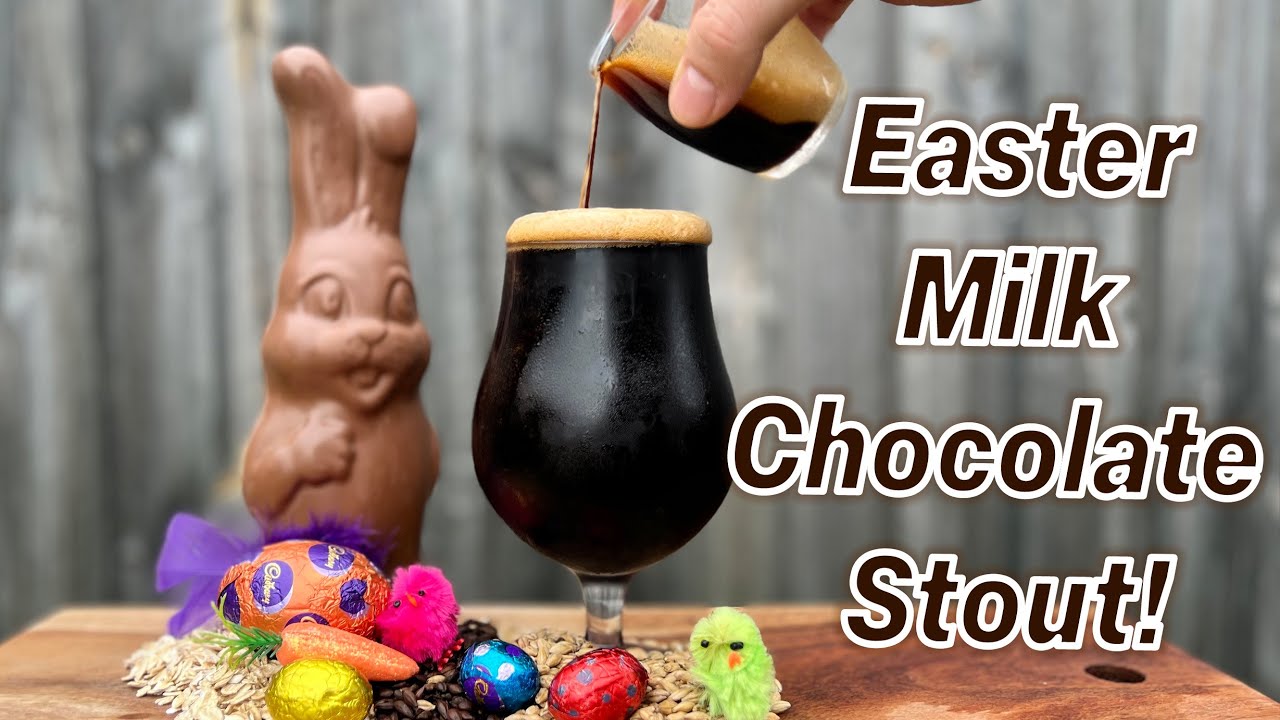 We BREWED an Easter Milk Chocolate Stout Recipe with REAL Chocolate & cacao nibs!!!