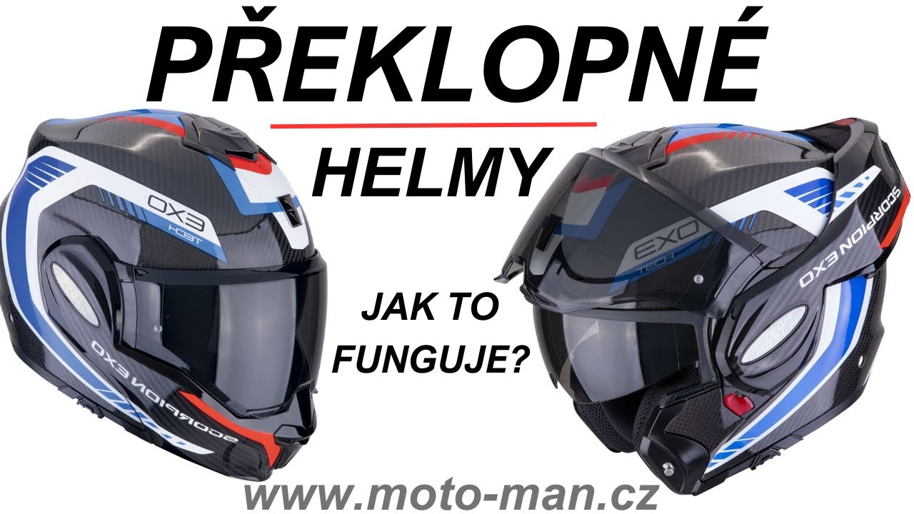 Překlopné motocyklové helmy – co umí, čím se vyznačují a pro koho jsou určeny