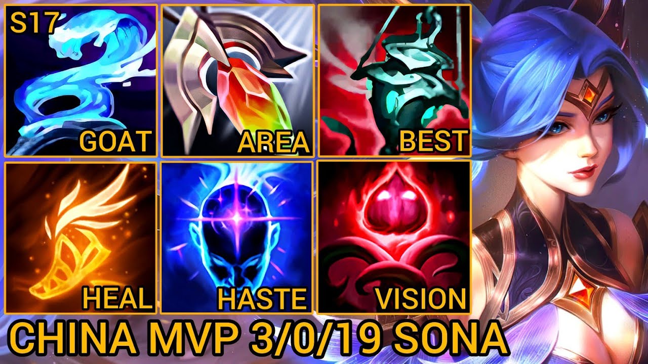 Sona Support MVP 3/0/19 - China Server Wild Rift Best High Tier New Build Season 17