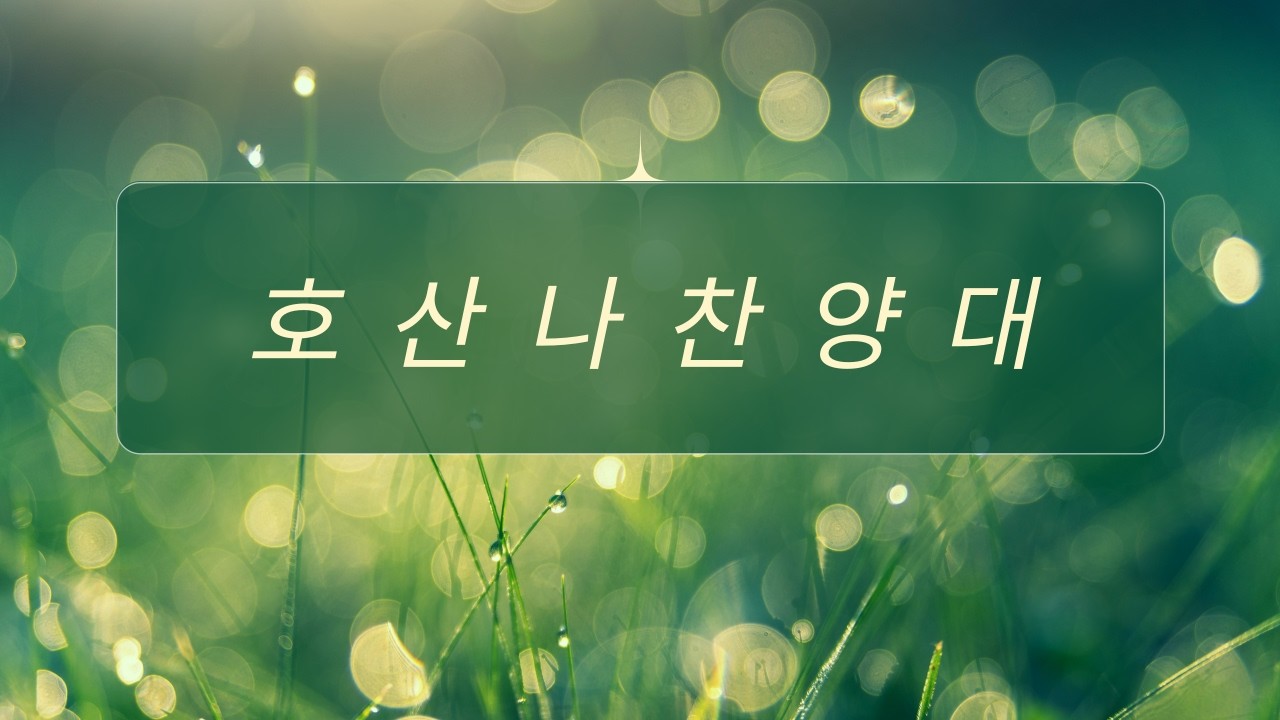 02월 08일 호산나 찬양대