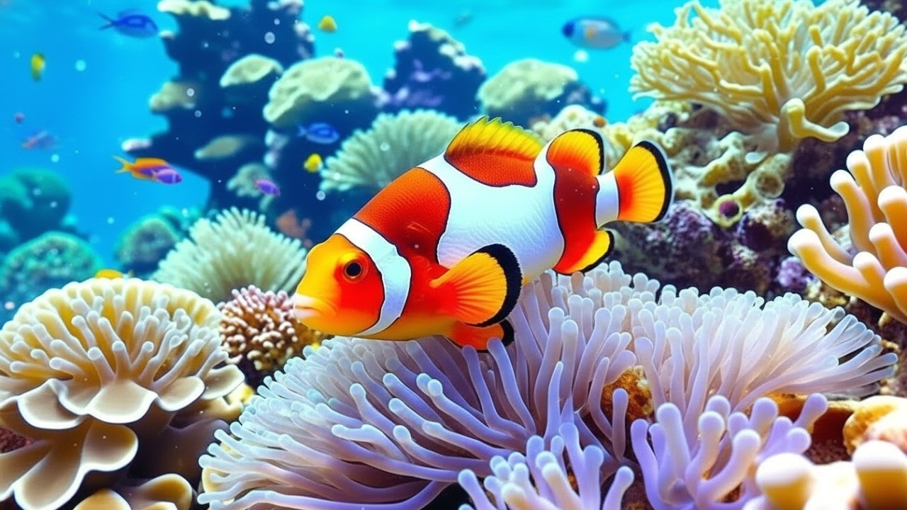 The Best 4K Aquarium - Dive Into The Mesmerizing Underwater Realm, Sea Jellyfish, Coral Reefs .